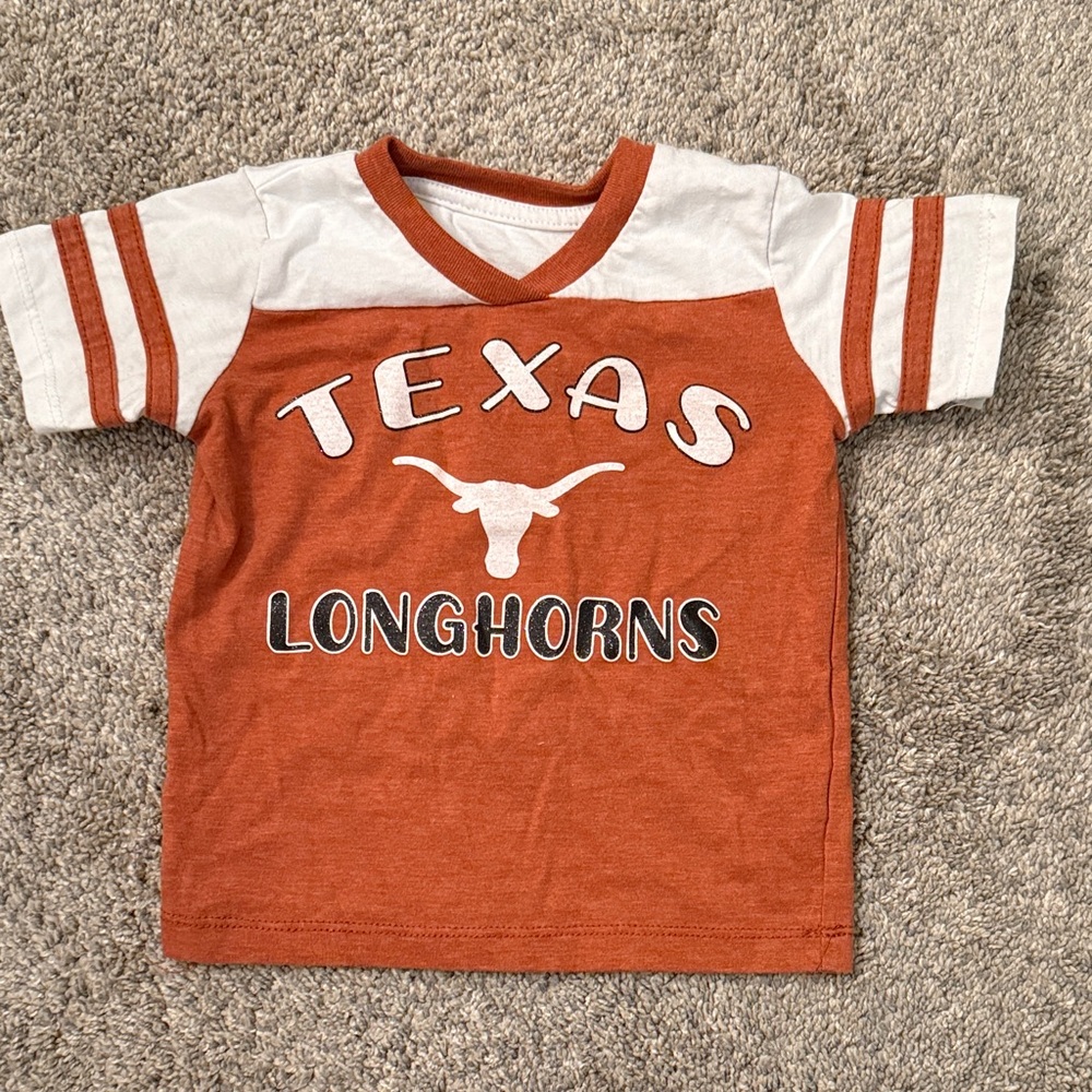 Texas Longhorns Kids Shirt - Orange and White